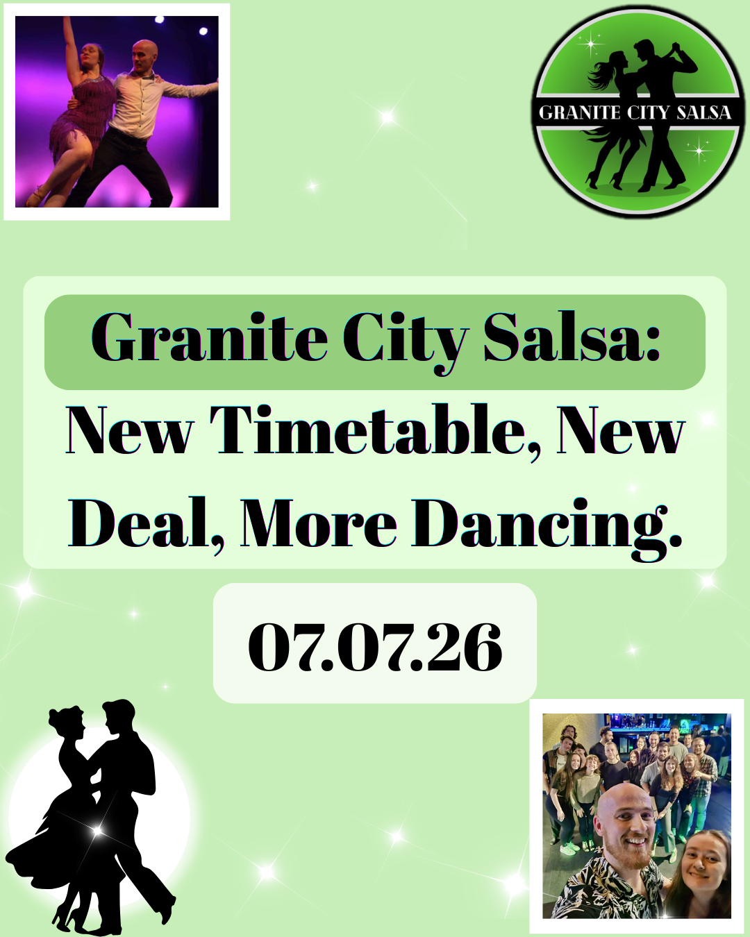 Granite City Salsa new timetable social media post